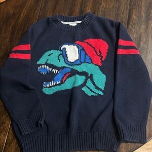 Gymboree Navy Sweater with Dinosaur Design